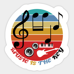 Music Is The Key Sticker